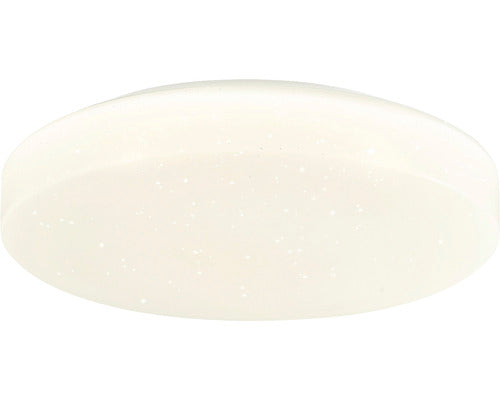 Plafoniera cu LED integrat Twister 18W 1800 lumeni, pentru baie IP44, plastic alb