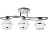 Lustra Nafferton E27 Max. 3Lustra Orbit E27 Max. 3x15w, Crom/albx40w, Negru/lemn