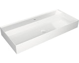 Lavoar ceramica Jungborn Quattro 101 cm alb lucios