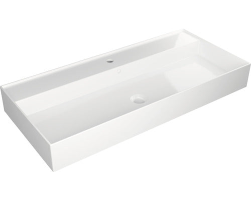 Lavoar ceramica Jungborn Quattro 101 cm alb lucios