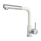 Baterie bucatarie monocomanda cu dus extractibil Impact, cartus cu disc ceramic 40 mm, aerator M24, Fatgranit bej deschis