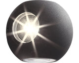 Aplica Cu Led Integrat Gus 4x3w 576 Lumeni, Pentru Exterior Ip54, Antracit