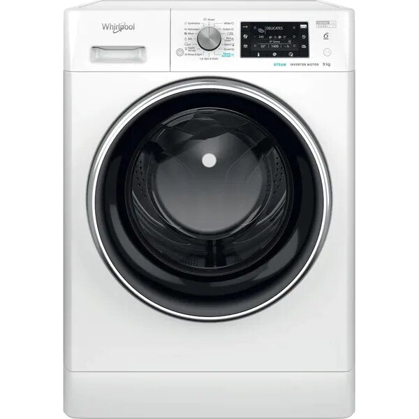 Whirlpool FFD 9469 BCV EE Masina de spalat cu incarcare frontala, 1400 rpm, tehnologie 6th sense, Clasa energetica A, 9 kg, 59,5 cm, Alb