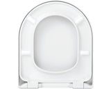Capac WC form & style Panama duroplast, inchidere lenta, usor detasabil, alb 41,7x36,8 cm