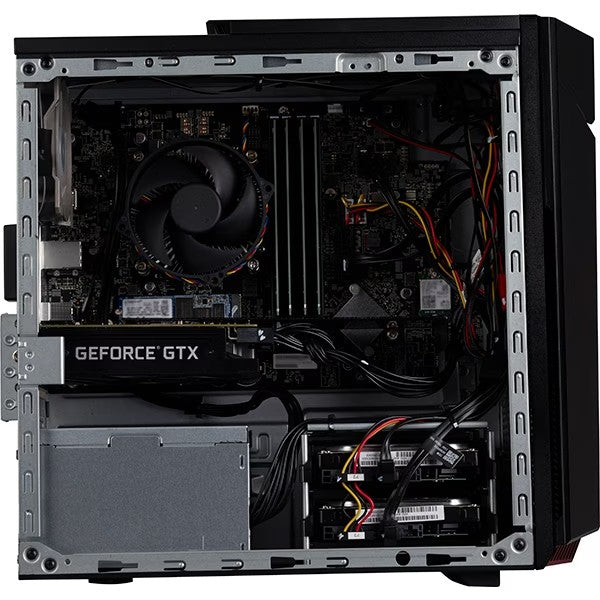 Sistem Desktop Gaming ACER Nitro 50, Intel Core i5-12400F pana la 4.4GHz, 16GB, SSD 512GB, NVIDIA GeForce GTX 1660 6GB, Free Dos, Negru