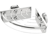Etajera dus TIGER Boston pentru colt mini inox lucios