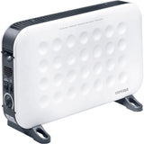 Convector electric de podea Concept KS3018, 2000 W, 2 trepte, Termostat reglabil, Functie Turbo, Alb