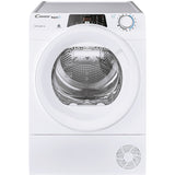 Uscator de rufe Candy Rapido ROE H9A2TE-S, Pompa de caldura, 9 kg, Clasa E, WiFi, Easy case, Senzor uscare, Antisifonare, Alb