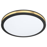Plafoniera EGLO PESCAITO 99406, LED 11W 1350lm 3000K IP20, Negru, Auriu