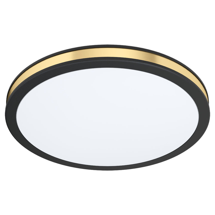 Plafoniera EGLO PESCAITO 99406, LED 11W 1350lm 3000K IP20, Negru, Auriu
