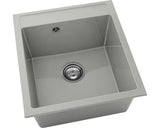 Chiuveta Bucatarie Cu O Cuva Fat Avangard 224 51x46 Cm, Fara Picurator, Marmura Compozita Gri Inox