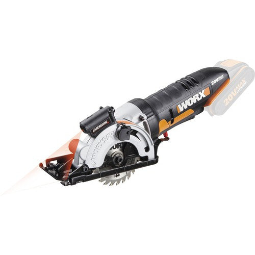 Fierastrau circular mini fara acumulator Worx WX523.9 20V, 27mm, accesorii incluse