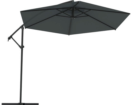 Umbrela Soluna Lyon Ø 300 Cm H 257 Cm 180 G/mp Poliester Gri