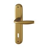 Maner usa interior, Hoppe New York, cu sild pentru cheie, culoare bronz, 90mm