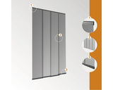 Perdea Lamele din Plasa de Tantari Pentru Usa Easy PLUS Antracit 120x250 cm