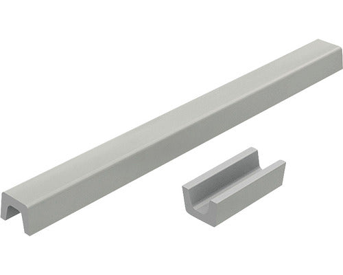 Prag Cabina Dus Drept din Marmura Compozita 90 cm Gri Inox