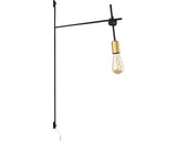 Aplica Axis E27 Max. 1x60w, Negru/Bronz