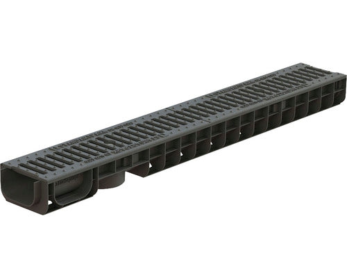 Rigola Polipropilena VODALAND Gratar Fonta 1000x145x80 mm Scurgere Verticala Ø 110 mm C 250 Trafic Pietonal