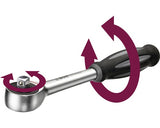 Antrenor Cu Clichet Wgb 1/4" 185mm, 60 Dinti, Maner Rotativ, Crom-vanadiu