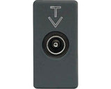 Priza Tv De Trecere Gewiss System, Conector Tata 1 Modul, Negru