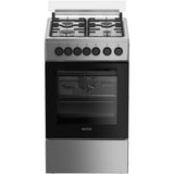 Aragaz Arctic AMG5612GTCLX, Mixt , 4 arzatoare cu eficienta ridicata, Cuptor Electric, 8 Functii, Autocuratate Catalitica, Aqua Drop Clean, Timer, Safty Plus, Clasa A, 50 cm, Inox