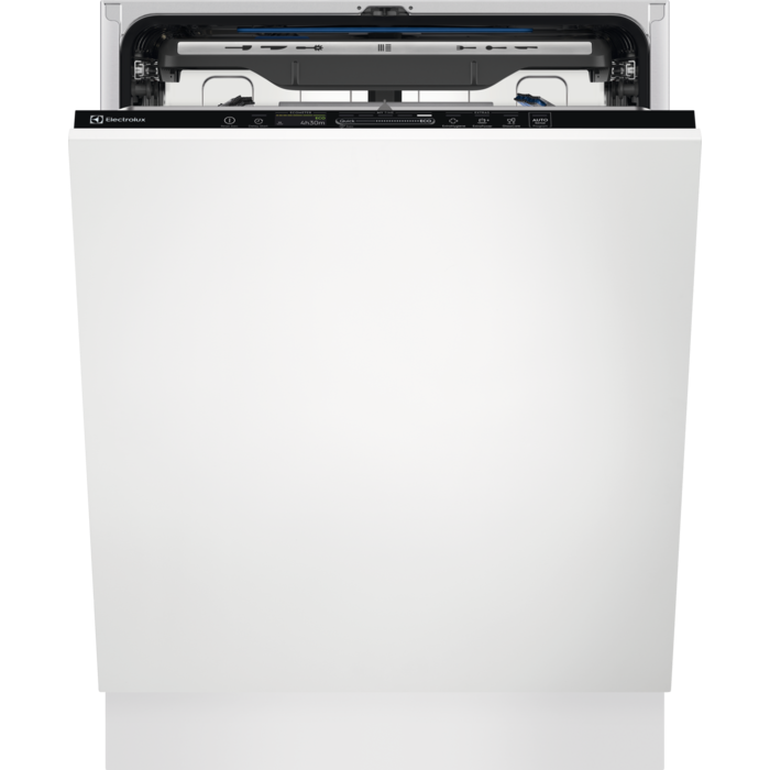 Masina de spalat vase incorporabila Electrolux EEM88510W, 14 seturi, 8 programe, Clasa B, MaxiFlex, AirDry, QuickSelect, Motor inverter, Brat SatelliteClean, Afisaj digital, Time Beam, 60 cm