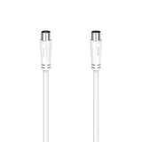 Cablu coaxial Hama 205047, 5 metri, alb
