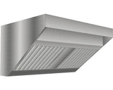 Hota Profesionala de Perete tip SNACK Seria 900,1100 m³/h, 90x45 cm IInox fara Ventilator