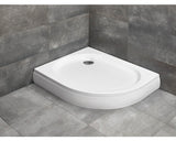 Cadita De Dus Semirotunda Radaway Patmos E 90x120x16 Cm Acril Alb 4p91217-03r