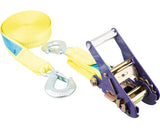 Set Chingi De Fixare Cu Clichet Si Carabiniera Mamutec 35mm X 6m, Max. 2500kg, Galben, 2 Piese