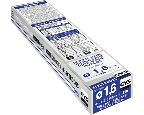 Electrozi Cu Invelis Rutilic Gys 1,6x300 Mm, Pachet 210 Bucati