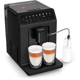 Espressor automat Krups Evidence Eco-Design EA897B10, 1450W, 15 bari, 8 retete de bauturi, rasnita metalica cu 5 setari, 3 trepte de temperatura, functie de abur&apa fierbinte, rezervor apa detasabil de 2.3L, functie One-Touch-Cappuccino, negru