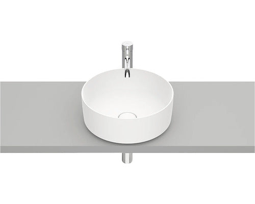 Lavoar pe Blat, Roca Inspira Round, 37x37 cm, Alb