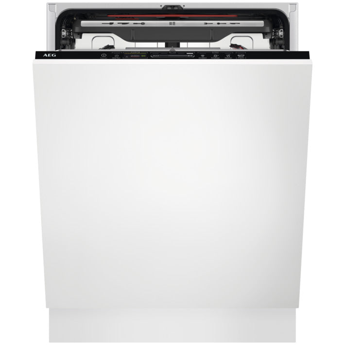 Masina de spalat vase incorporabila AEG FSK75758P, 14 seturi, 7 programe, Clasa B, MaxiFlex, AirDry, QuickSelect, Usa slide, Motor inverter, SatelliteClean, Afisaj digital, Time Beam, 60 cm