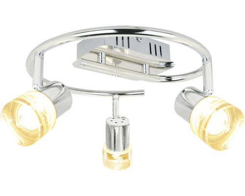 Plafoniera Cu Led Integrat Algol 3x3, 7w 1050 Lumeni, Crom