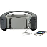 Boxa Portabila LENCO ODR-150GY, 20W, Bluetooth, Radio FM/DAB+, Waterproof, Negru-Gri