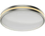 Plafoniera Cu Led Integrat Musica 24w 2500 Lumeni 2200-3000k, Argintiu/alb