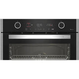 Cuptor incorporabil GRUNDIG GEBM19400BPHI, Electric, Autocuratare Pirolitica, 72 l, Clasa A+, HotAero Pro, Negru-Argintiu