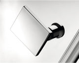 Cabina de dus patrata Radaway Almatea KDJ, 100x100x195 cm, colt stanga, sticla securizata Intimato, profil crom