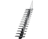 Scara de Interior cu Vang Central Pertura Agape Dreapta din Valchromat fara Balustrada 15 Pasi 14 Trepte