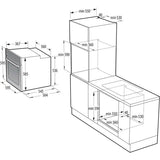 Cuptor incorporabil, Gorenje, 77L, clasa energetica C, Negru