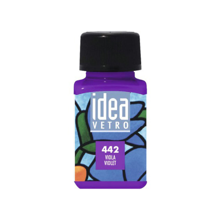 Vopsea pentru Pictura Sticla Idea Vetro Maimeri - Violet - 60 ml