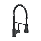 Baterie bucatarie Solona cu dus pentru vase, cartus ceramic 35 mm, negru
