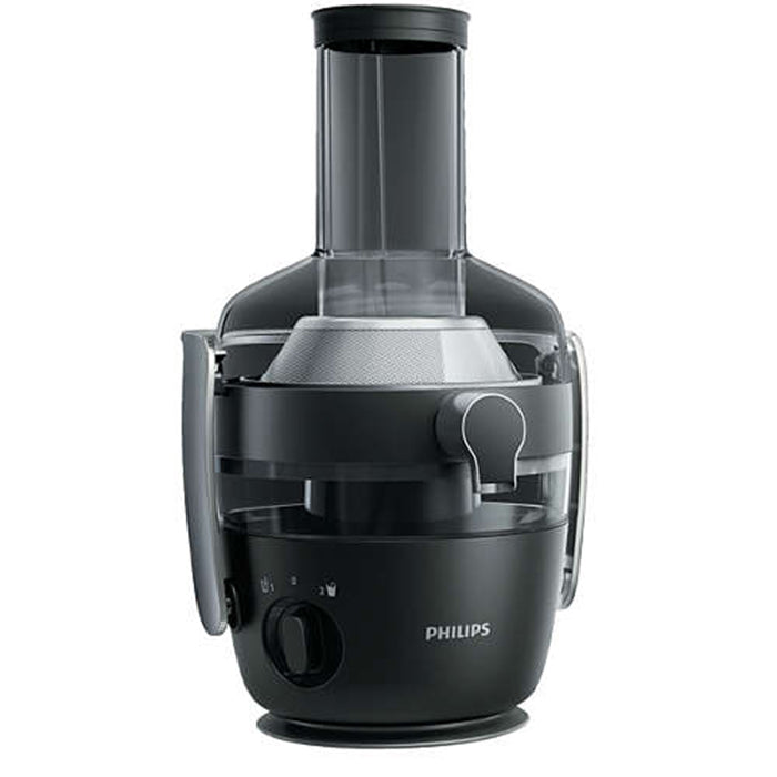 Storcator de fructe si legume Philips Avance Collection HR1919/70, 1000 W, Recipient suc 1 l, Recipient pulpa 2.1 l, 2 Viteze Fiberboost, Tub de alimentare XXL 80mm, Negru