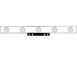 Lampa Pentru Oglinda Cu Led Integrat Hollywood S3 Ip 44, Argintiu/negru