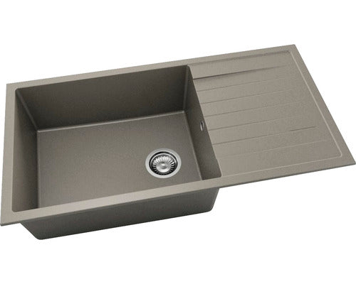 Chiuveta Bucatarie Cu O Cuva Fat Avangard 230 95x49 Cm, Cu Picurator, Fatgranit Desert Rose