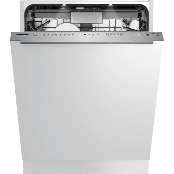 Masina de Spalat Vase Incorporabila GRUNDIG GNVP3630B, CornerWash, 16 seturi, 8 programe, 60 cm, Clasa C, Alb