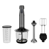 Mixer Vertical GRUNDIG Delisia Novus BL7180, 1l, 800W, 12 Trepte Viteza, Argintiu-Negru