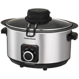 Slow Cooker Morphy Richards Auto Stir 461010, 6.5l, Argintiu