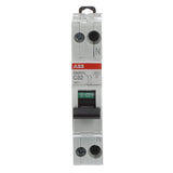 Siguranta electrica automata ABB 2CSS245101R0324, latime 1 modul, 4,5KA, 1P+N, caracteristica C, 32A